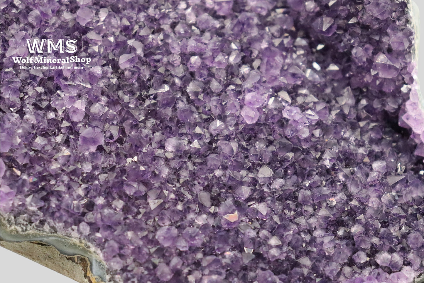 Druse des Selbstvertrauen: Amethyst aus Uruguay