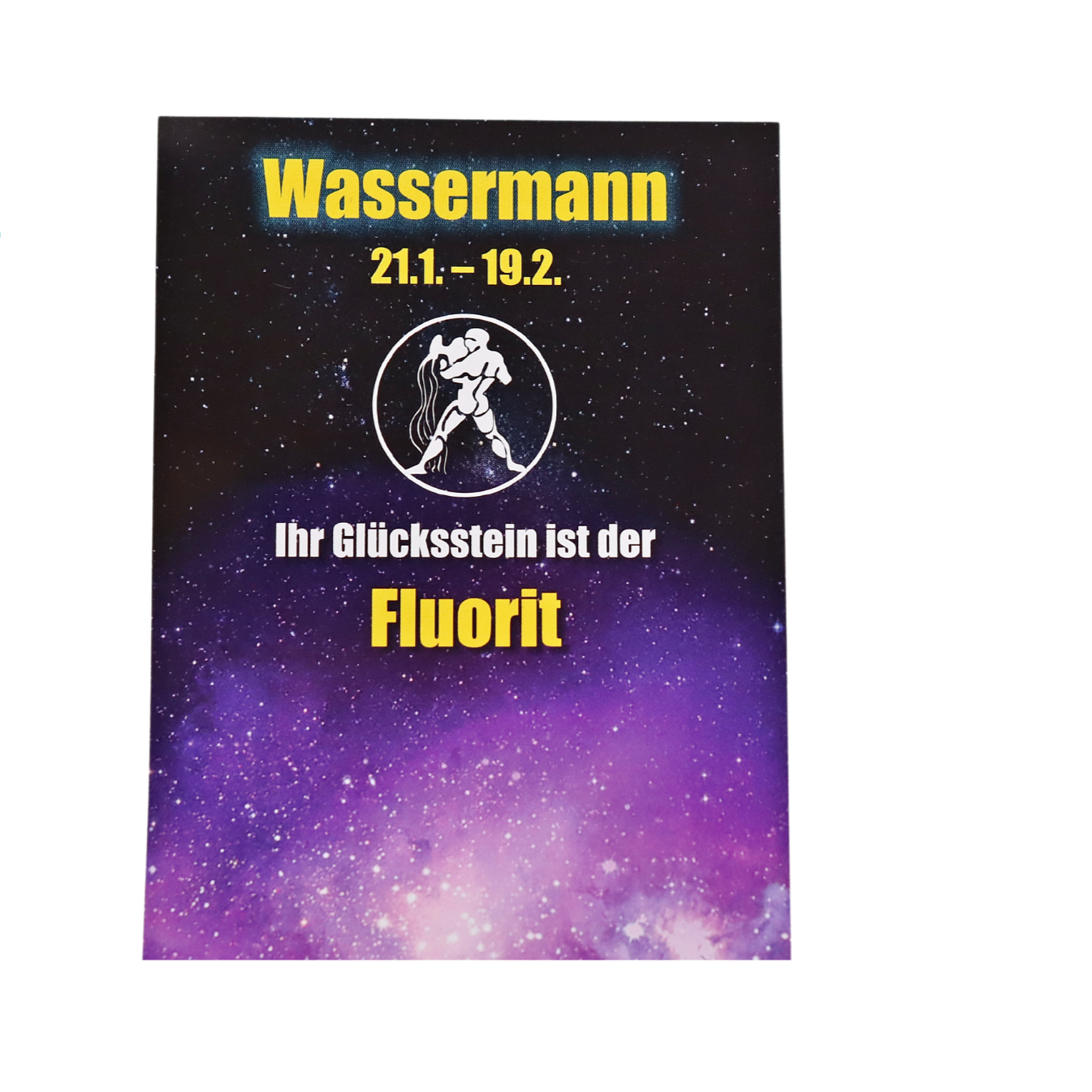 Glücksstein Wassermann 21.01.-19.02.
