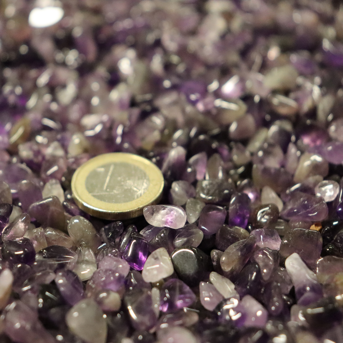 Stein des Selbstvertrauen: Amethyst Chips 6-9 mm