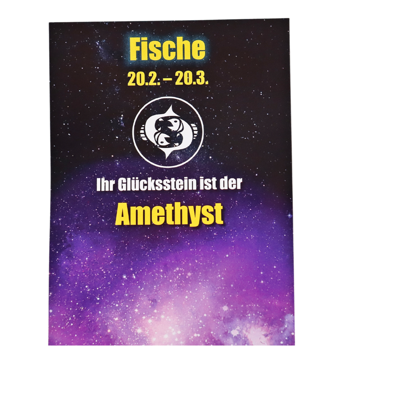 Glücksstein Fische 20.02.-20.03.