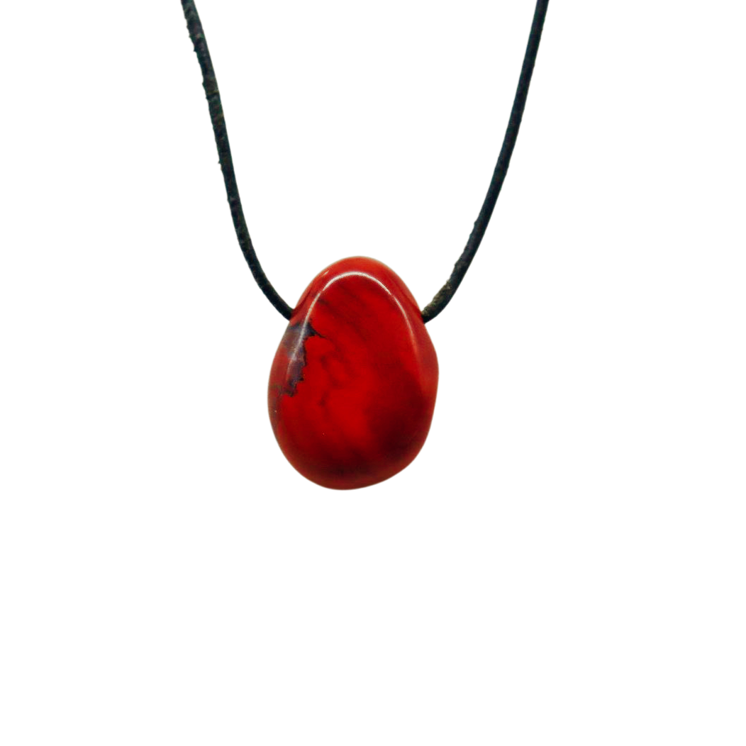 Anhänger der Vitalität: roter Jaspis
