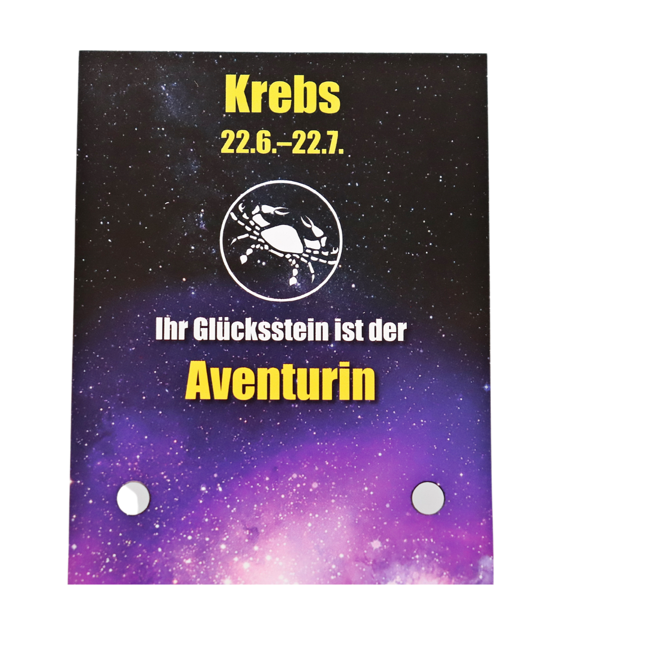 Glücksstein Krebs 22.06.-22.07.