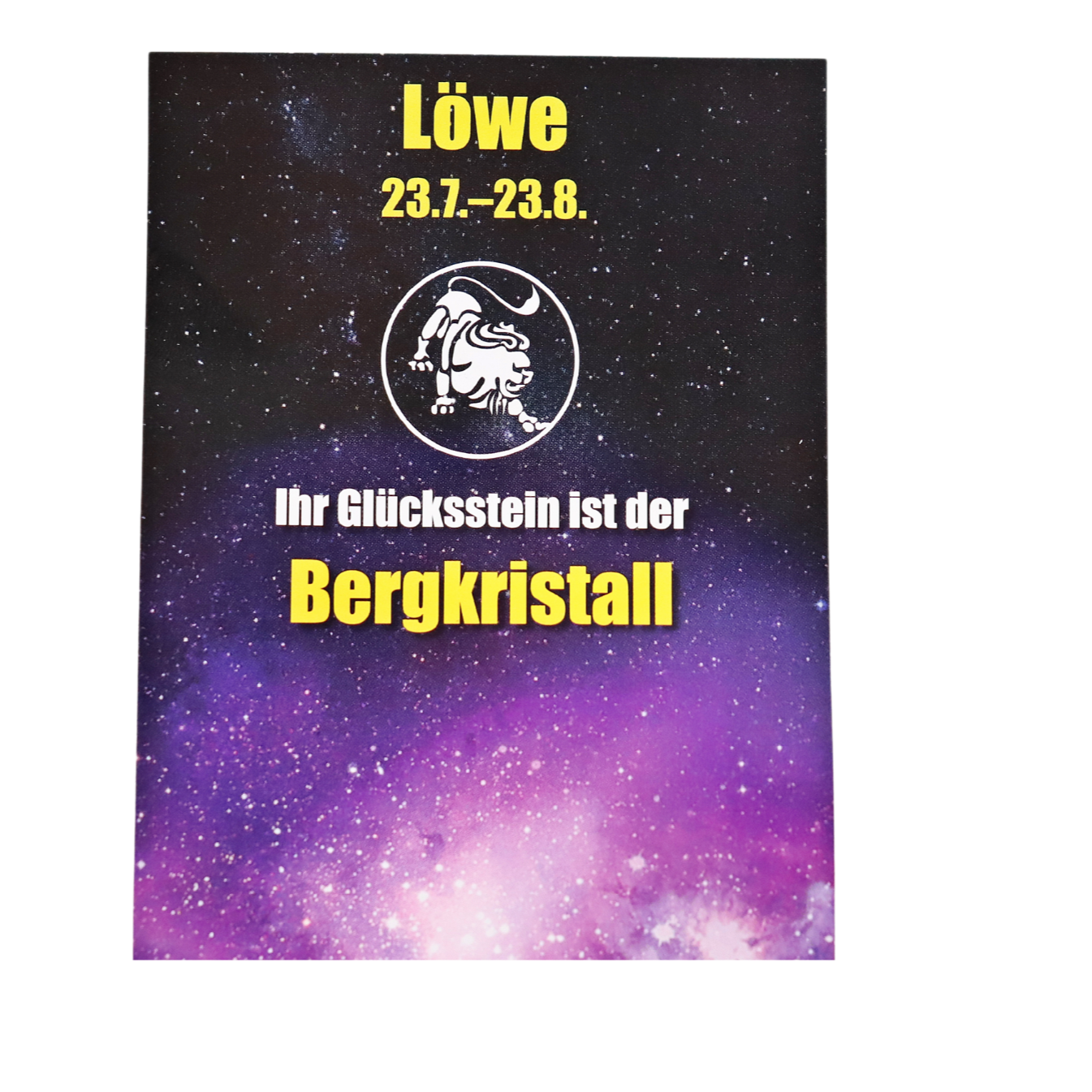 Glücksstein Löwe 23.07.-23.08.