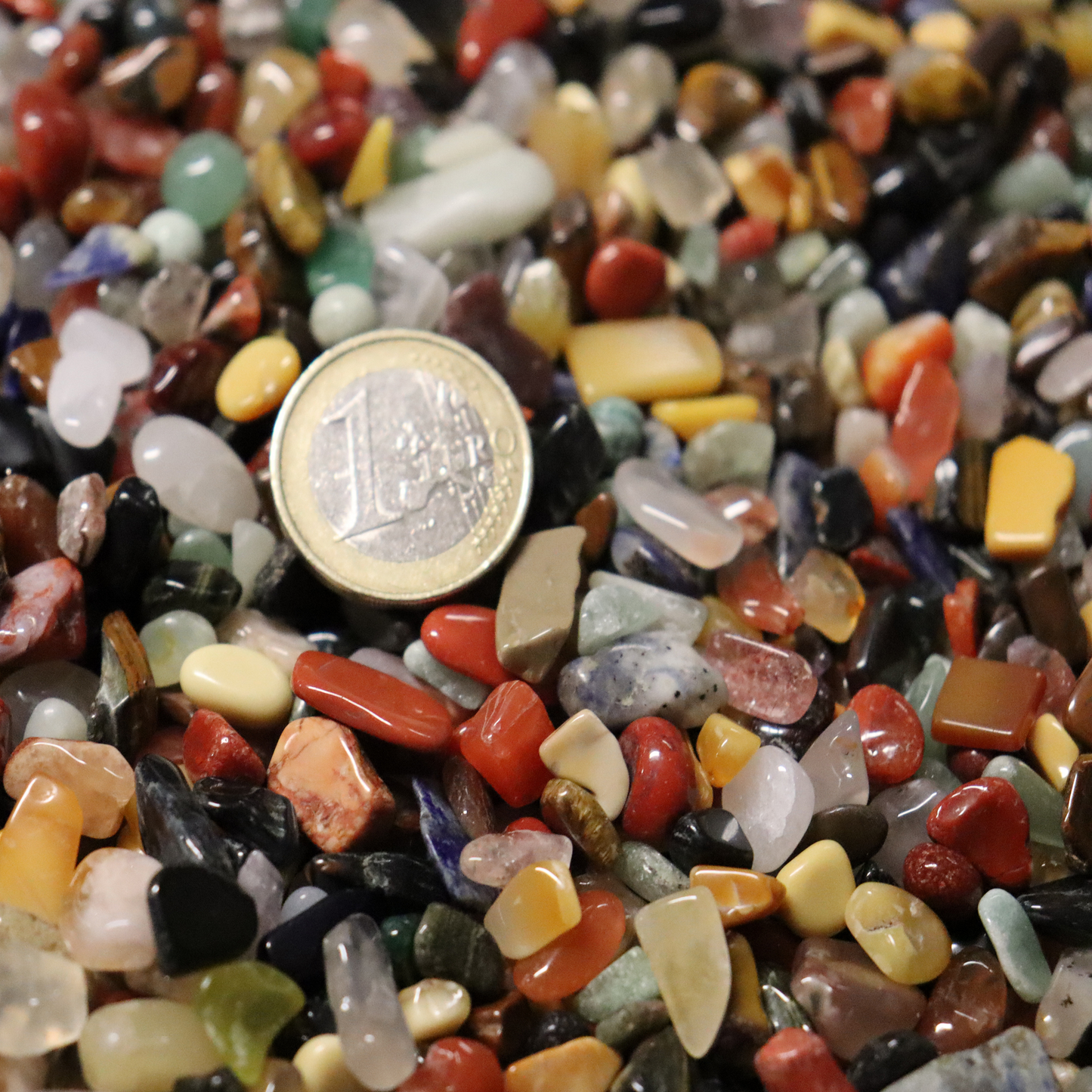 Trommelsteinchips 9 - 12 mm - "A" Qualität - Steine aus aller Welt