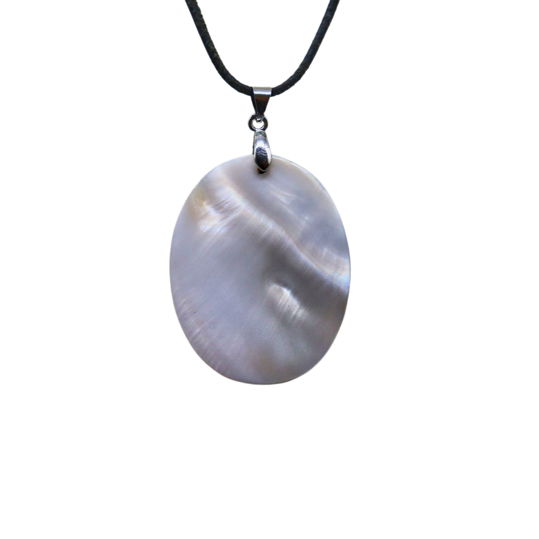 Anhänger der Heiterkeit: Perlmutt Oval groß