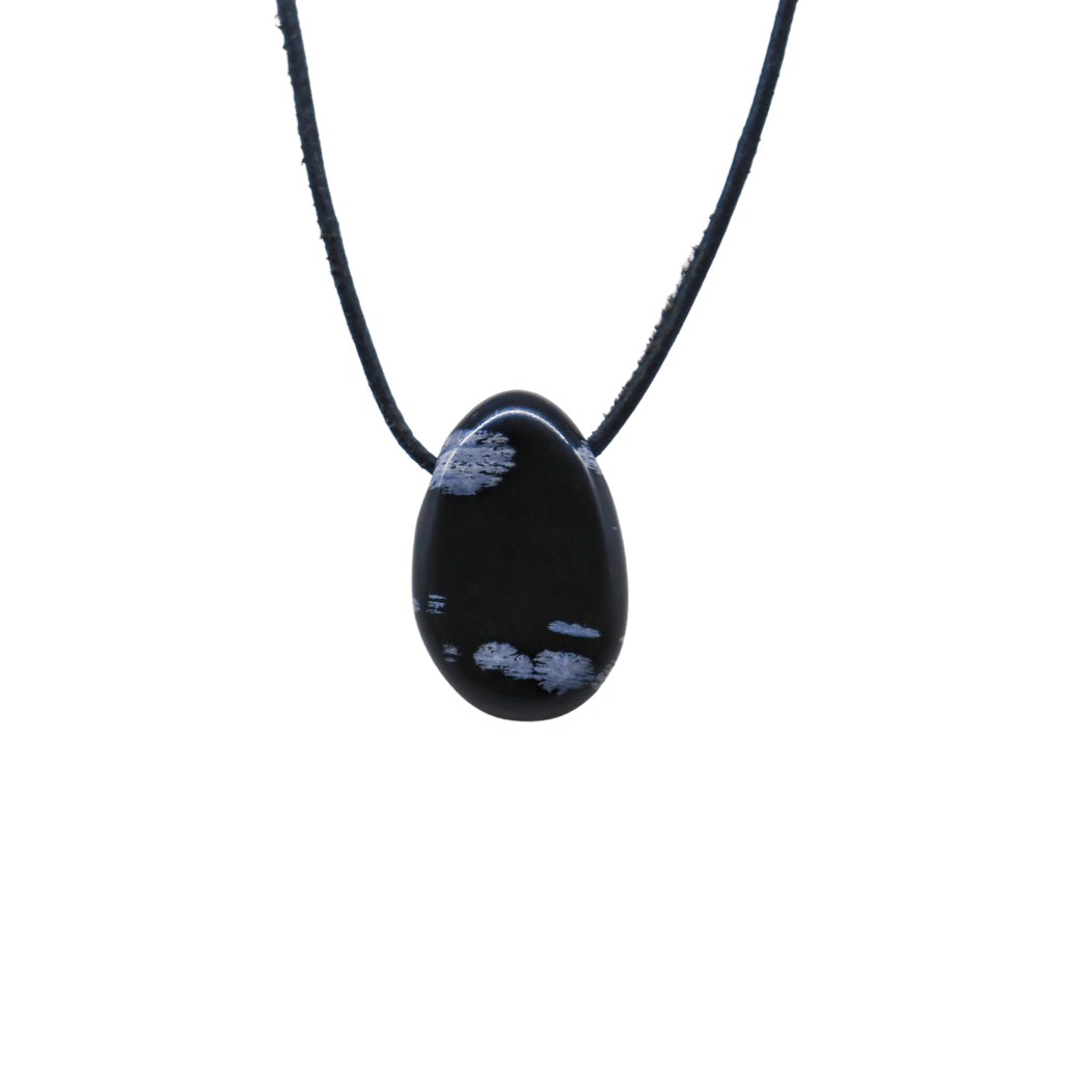 Anhänger des Charakters: Schneeflocken Obsidian
