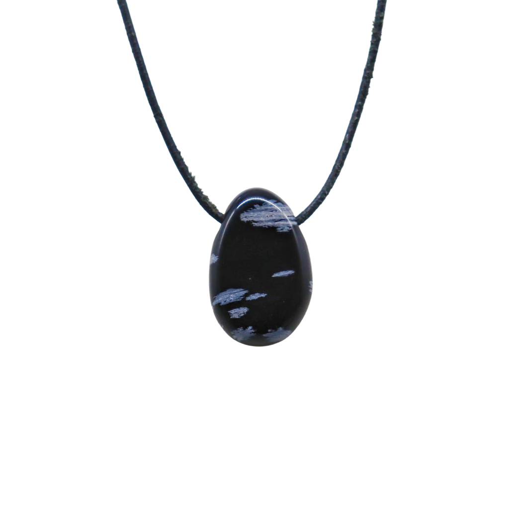 Anhänger des Charakters: Schneeflocken Obsidian