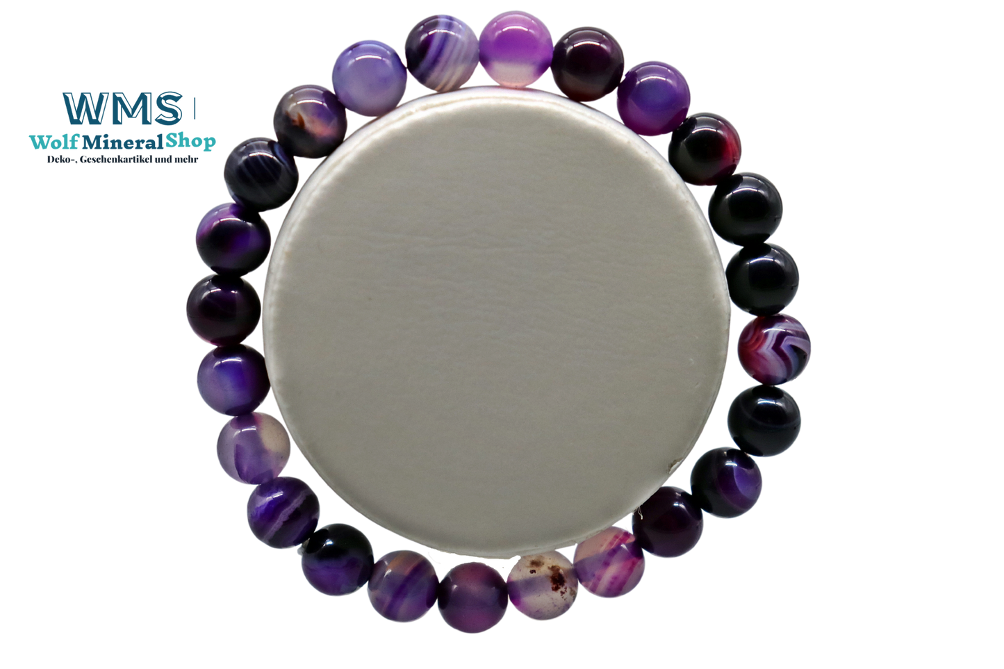 Kugelarmband Streifen Achat