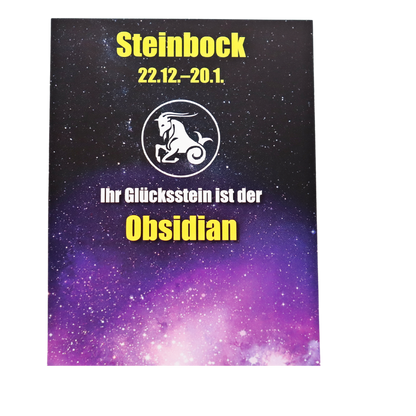 Glücksstein Steinbock 22.12.-20.01.