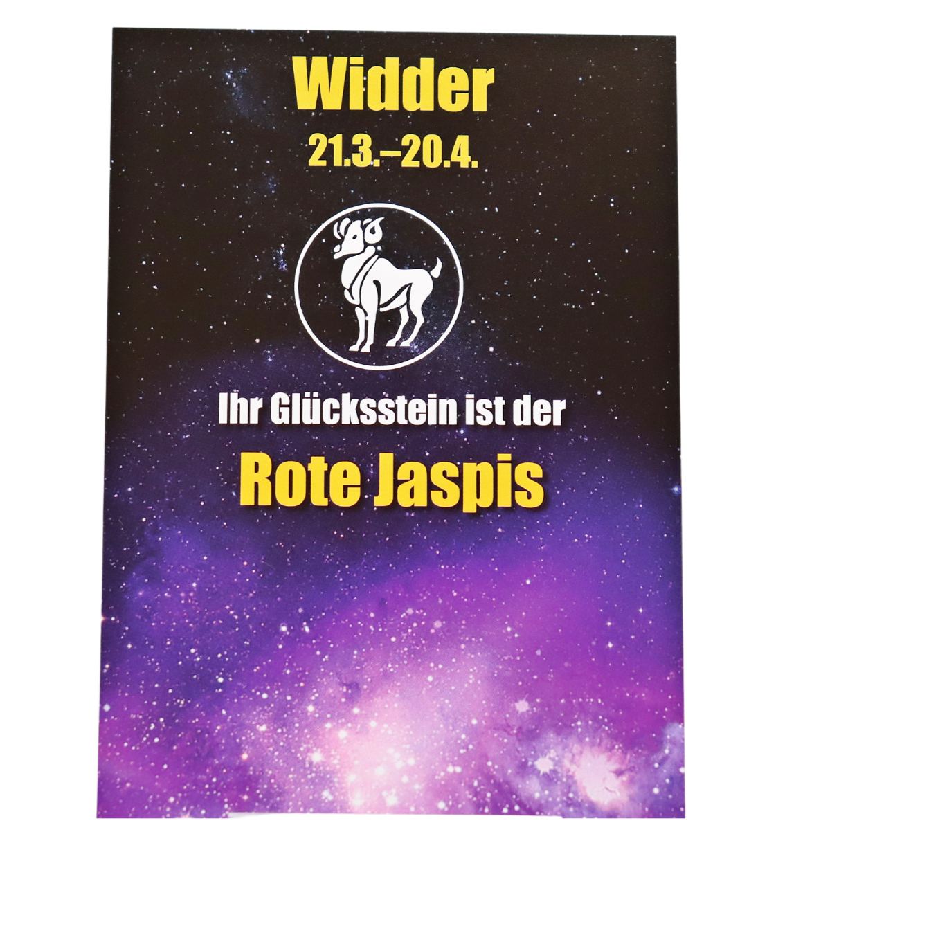Glücksstein Widder 21.03.-20.04.