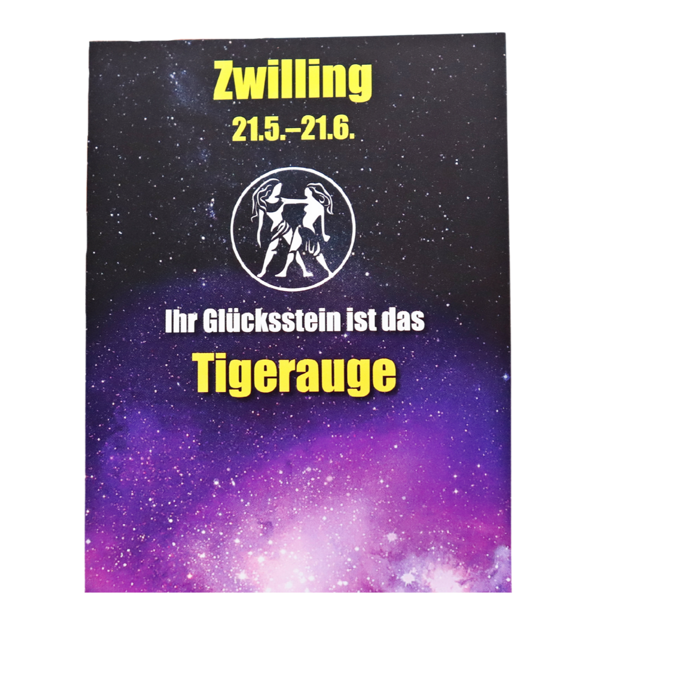 Glücksstein Zwilling 21.05.-21.6.