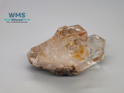 Kristallgruppe der Reinigung: Bergkristall m. Eisenoxid