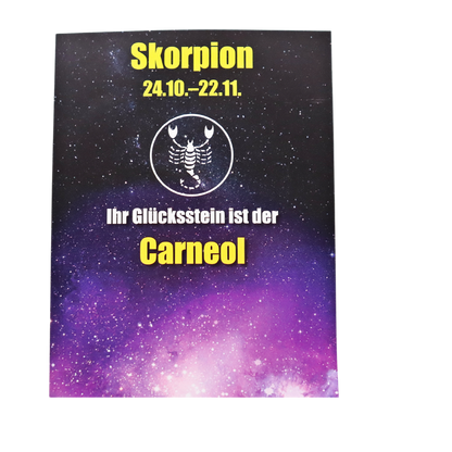 Glücksstein Skorpion 24.10.-22.11.
